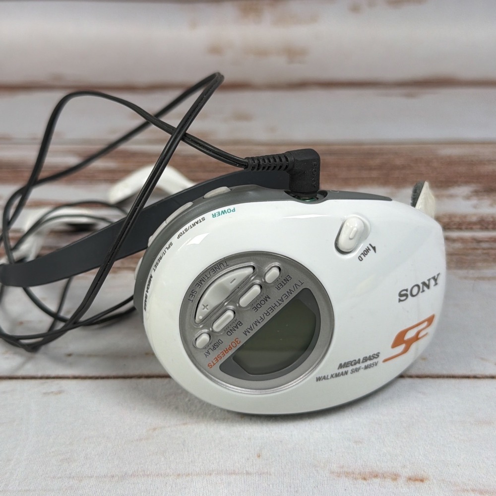 Sony Walkman SRF-M85V S2 FM/AM/TV/Weather Sport Radio W/ Headphones